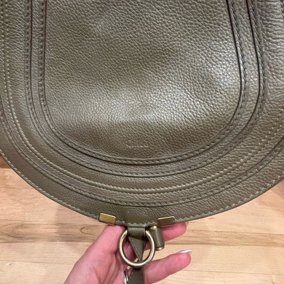 CHLOÉ Olive Green Saddle Bag - great condition, no scratches or marks - Picture 7 of 9
